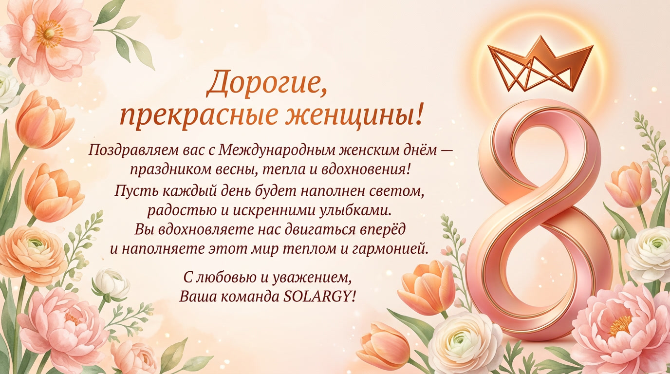 Поздравляем вас с Международным женским днём!